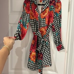 Farm Rio wrap mini dress